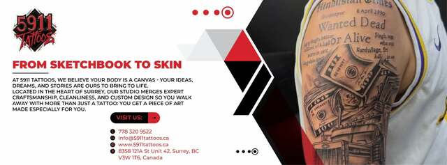 Professional Tattoo Services in Surrey BC Cover-Up Tattoos, Custom Designs & Laser Tattoo Removal
