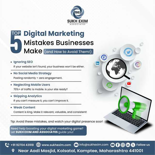 Digital marketing  Sukh Exim & Associates Pvt Ltd