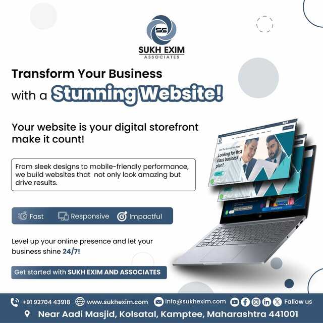 stunning website Sukh Exim & Associates Pvt Ltd