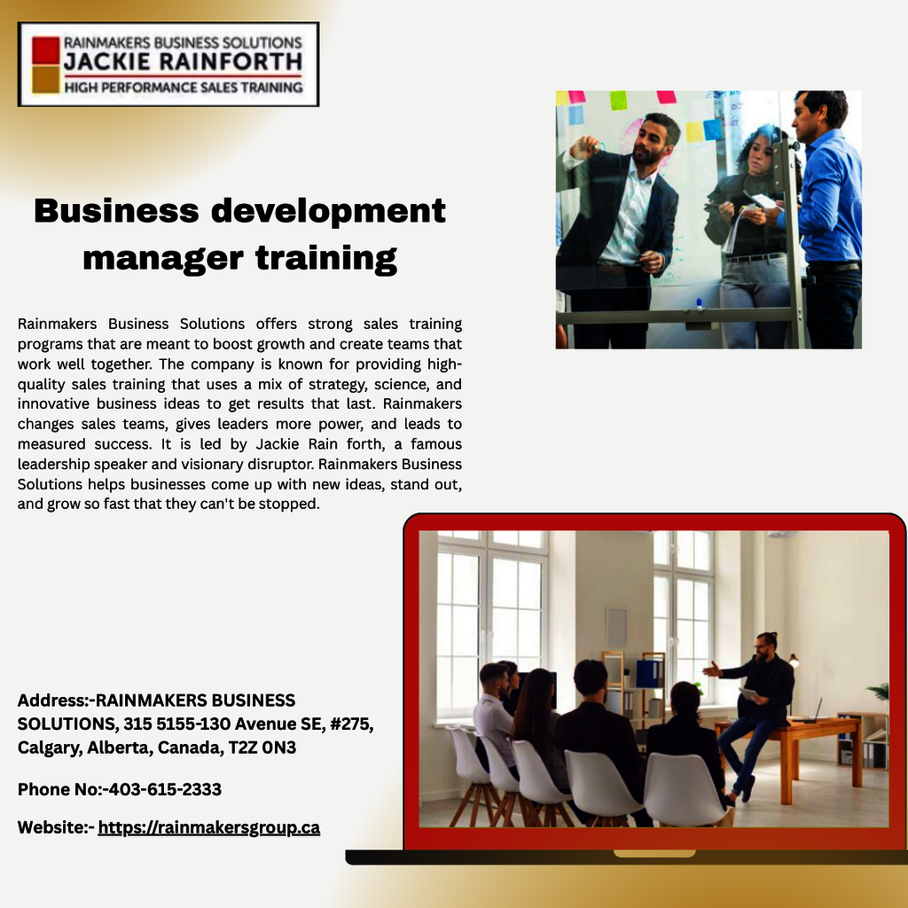 Business development manager training Picture Box