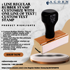 1 Line Regular Rubber Stamp
