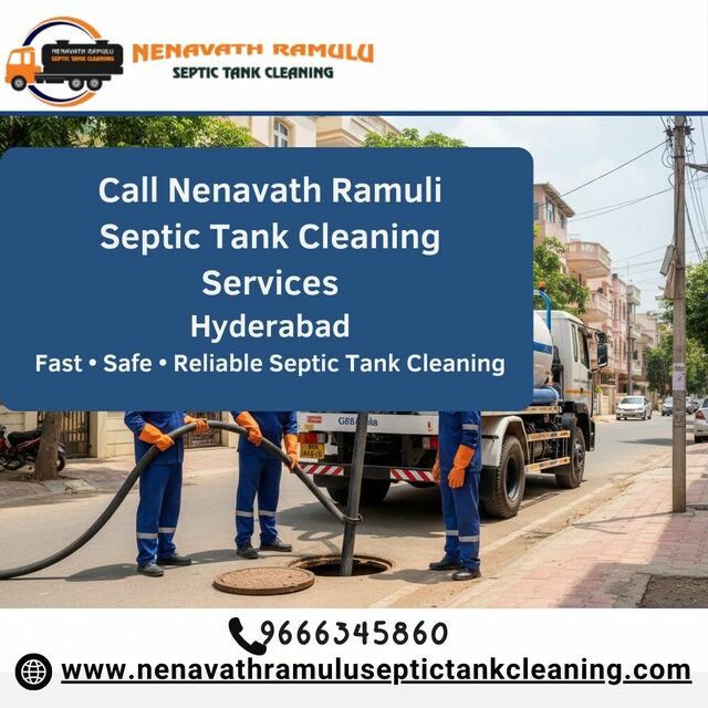 Call Nenavath Ramuli Septic Tank Cleaning hospital septic tank cleaning services