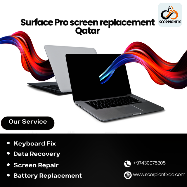 Surface Pro screen replacement Qatar (1) Picture Box