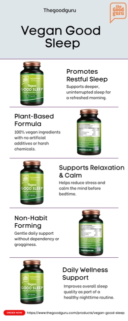 What Is Vegan Good Sleep? | The Good Guru Picture Box