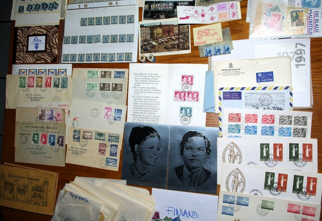 IMGP8896 Dezute Svedija Suomija Danija Olandija ~1900-1950 somem FDC 1,8kg