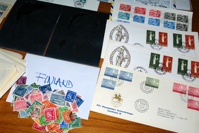 IMGP8903 Dezute Svedija Suomija Danija Olandija ~1900-1950 somem FDC 1,8kg