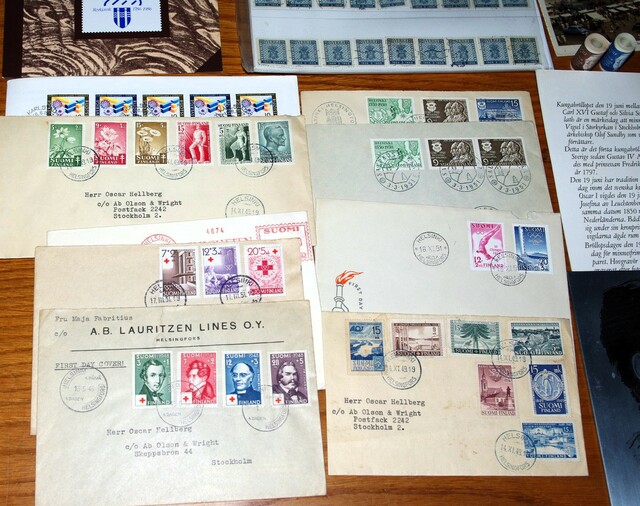 IMGP8905 Dezute Svedija Suomija Danija Olandija ~1900-1950 somem FDC 1,8kg