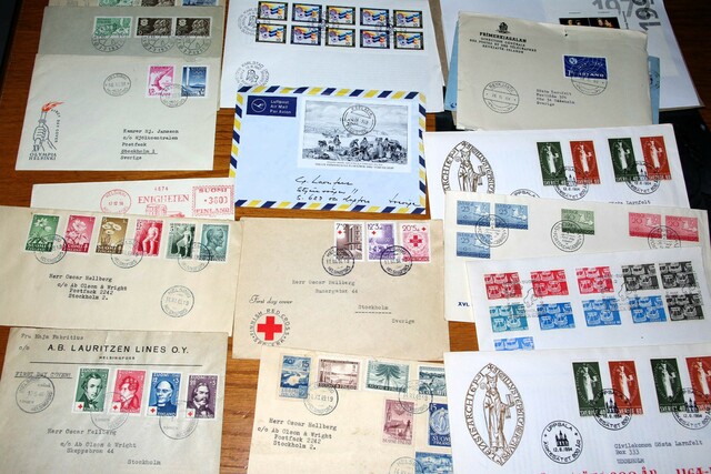 IMGP8913 Dezute Svedija Suomija Danija Olandija ~1900-1950 somem FDC 1,8kg