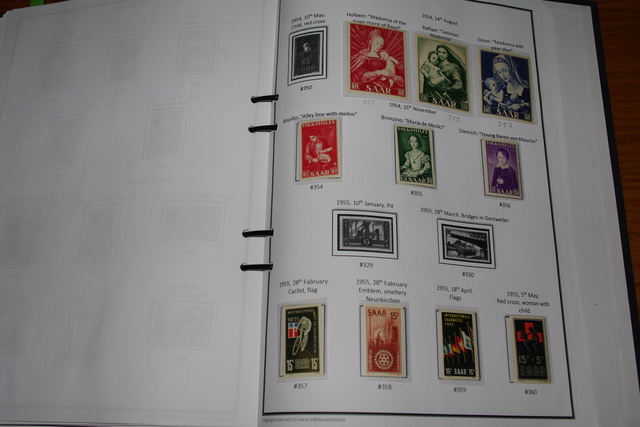 IMGP8966 Saar 2 albums 1920-1959 mint-used