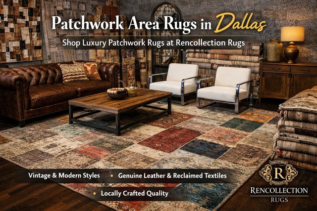 Patchwork area rugs in Dallas RenCollection Rugs