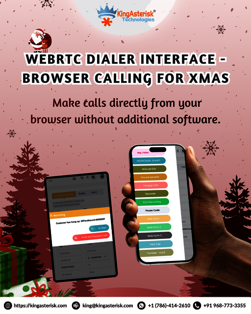 WebRTC Dialer Interface - Browser Calling for Xmas Picture Box