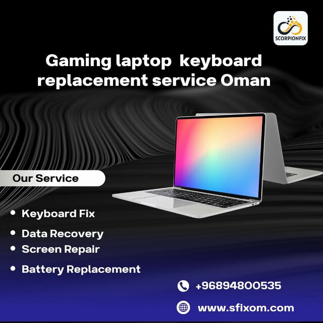 Gaming laptop  keyboard replacement service Oman Picture Box