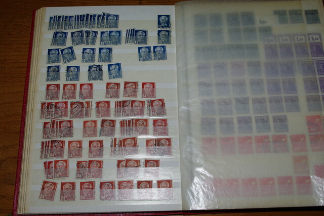 IMGP9140 Deutschland BIZO SBZ FRANCzone 1945-1950 raudonas storas