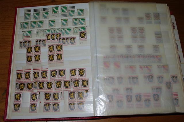 IMGP9154 Deutschland BIZO SBZ FRANCzone 1945-1950 raudonas storas