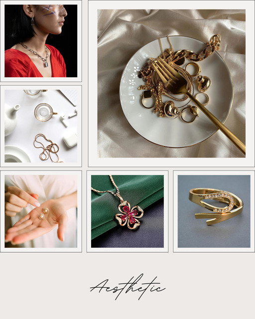 Beige Tan Minimalist Jewelry Collection Instagram  Picture Box