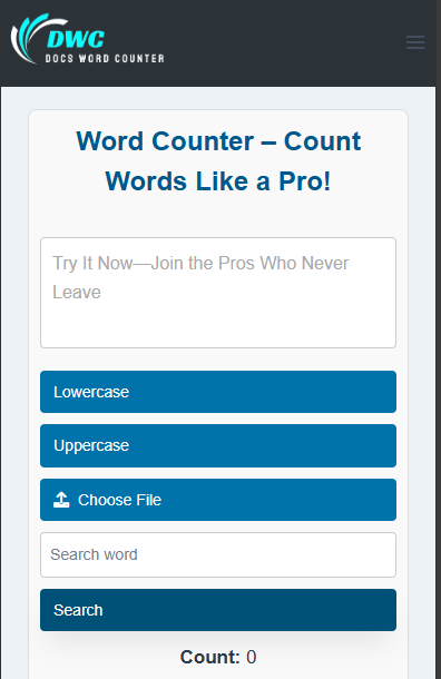 Docs Word Counter Picture Box