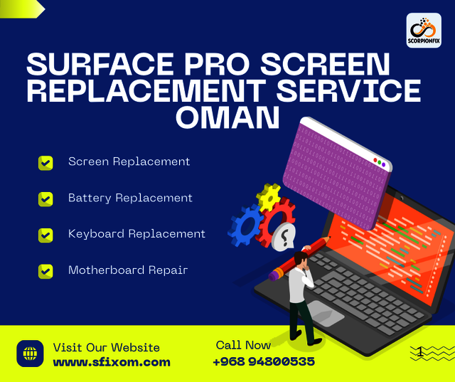 Surface pro screen Replacement Service Oman Picture Box