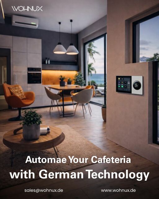 Automae Your Cafeteria  with German Technology - w Smart Home Automation