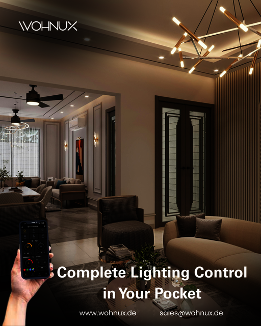Complete Lighting Control in Your Pocket - wohnux Smart Home Automation