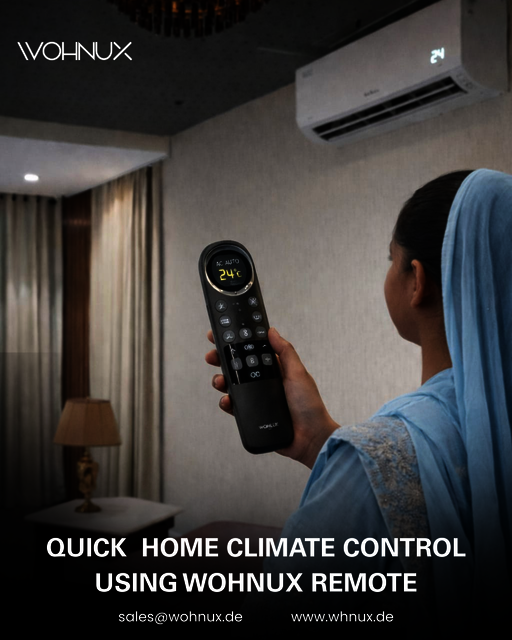 Quick  Home Climate Control Using wohnux Remote -  Smart Home Automation