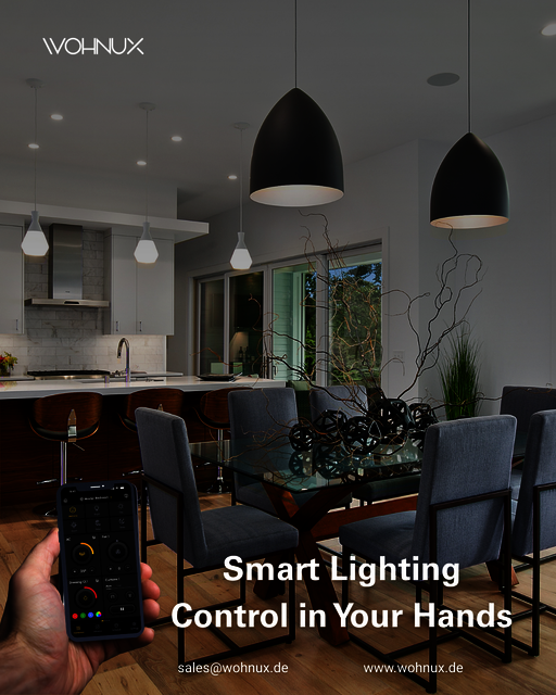 Smart Lighting Control in Your Hands - wohnux Smart Home Automation