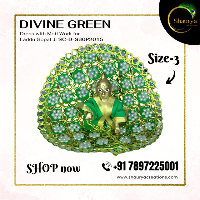 Moti Heavy Laddu Gopal Dress by Shaurya Creations Picture Box