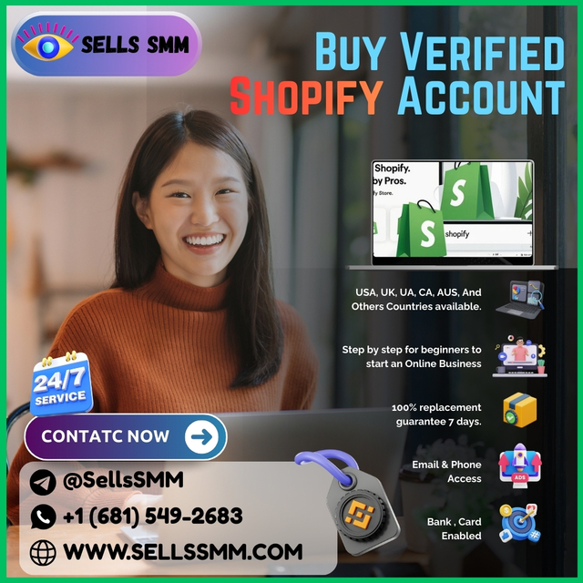 Buy Verified Shopify Payment Account SellsSMM AT Best Deal
