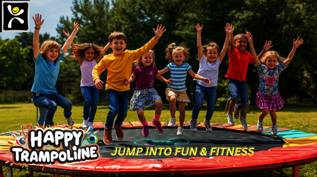 JUMP INTO FUN & FITNESS Round Trampolines