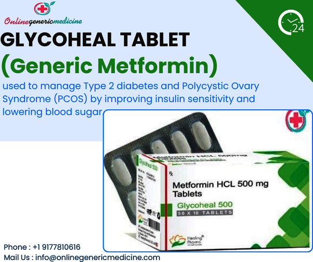 Glycoheal Tablet (Generic Metformin) Picture Box