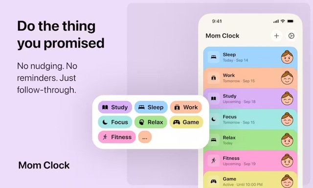 Mom Clock a discipline-focused productivity Picture Box