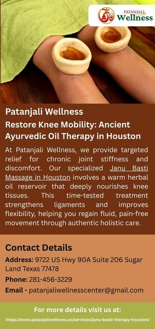 Restore Knee Mobility Patanjali Wellness