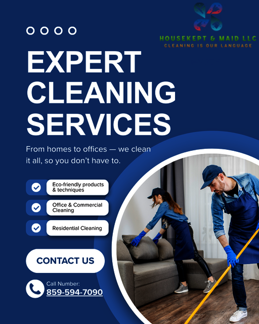 Navy and White Modern Cleaning Service Instagram P Picture Box