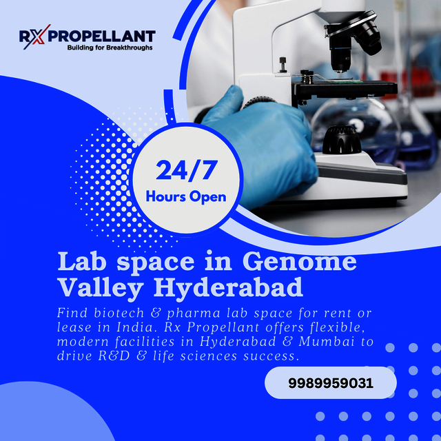 Lab space in Genome Valley Hyderabad Picture Box