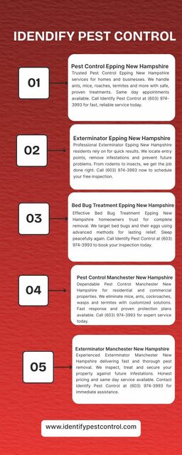 Idendify Pest Control Infographic Exterminator Epping New Hampshire