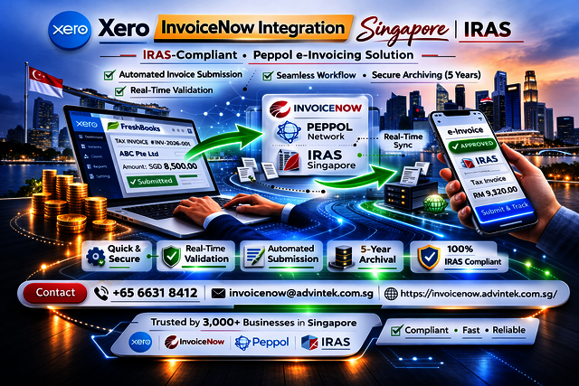 Xero InvoiceNow Integration Singapore  IRAS Xero InvoiceNow Integration Singapore | IRAS
