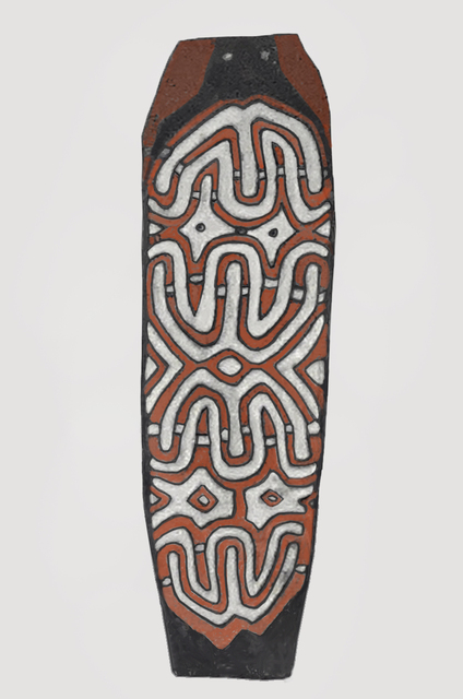 0-20214 Serie BII-1385 Jaqai schild kleur etnografica