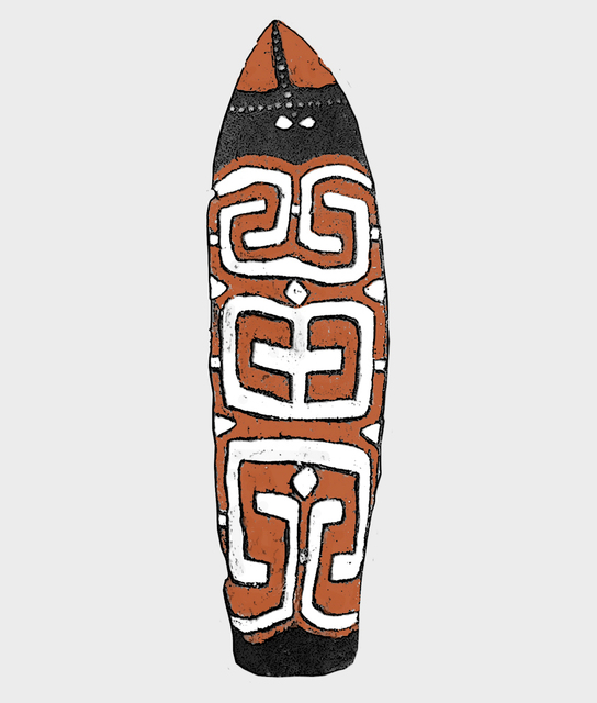 20215 Serie BIII-1554 Jaqai schild - kleur etnografica