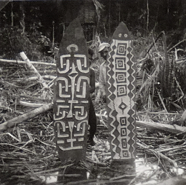 20216 Serie BIV-2368 Schilden aangetroffen door pa etnografica