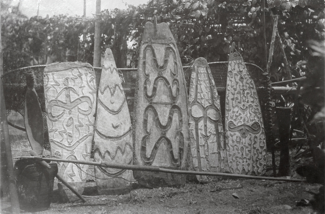 10210 Doos 3  - Asmat schilden pater Viegen 1 etnografica