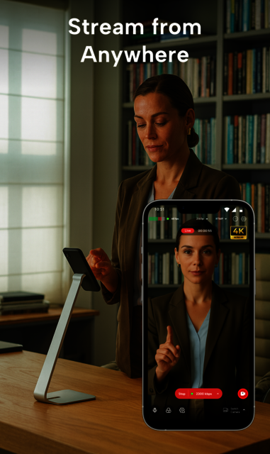 StreamyCam feature-rich interface for modern remot streamycam