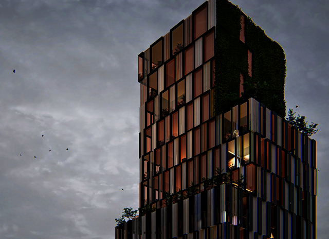 Quatertower – Sculptural Tower Inspired by Textile Quatertower – Augsburg Urban Landmark by Studio Symbiosis