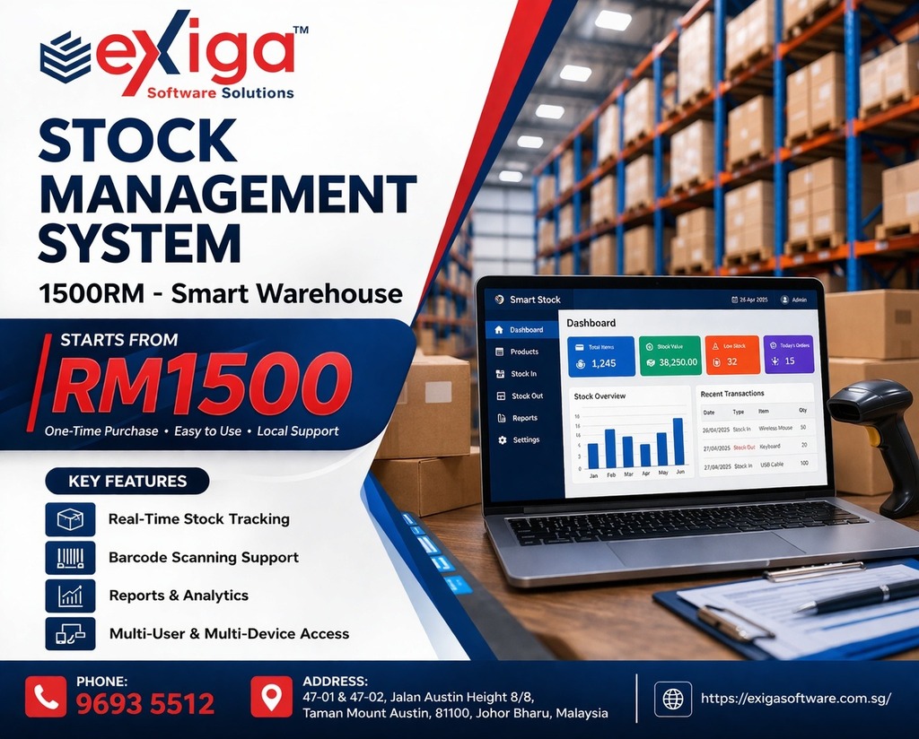 Stock Inventory Management System 1500RM - Smart W workforce