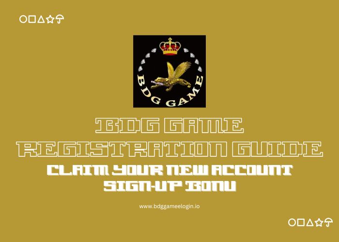 BDG Game Registration Guide Claim Your New Account Picture Box