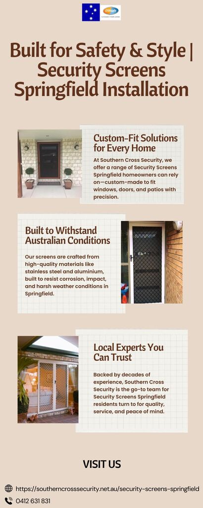 Built for Safety & Style  Security Screens Springf Picture Box