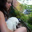 Christa en Cindy 28-06-09 4 - In de tuin 2010