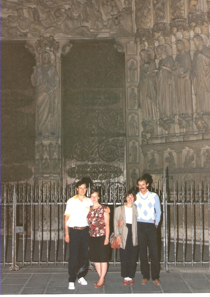 Parigi Notre Dame notte Lysiane Vanda Vittorino Gi - 