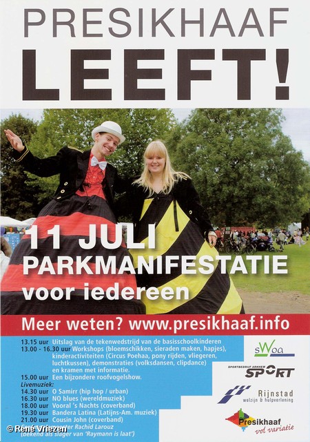© René Vriezen 2009-07-11 #0000  ParkManifestatie WijkPlatForm Presikhaaf zaterdag 11-07-2009