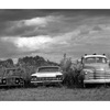 Sasketechwan old cars - Black & White and Sepia