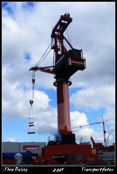 Mammoet 250 ton's Havenkraan-border Mammoet schiedam open dag 12-9-2009