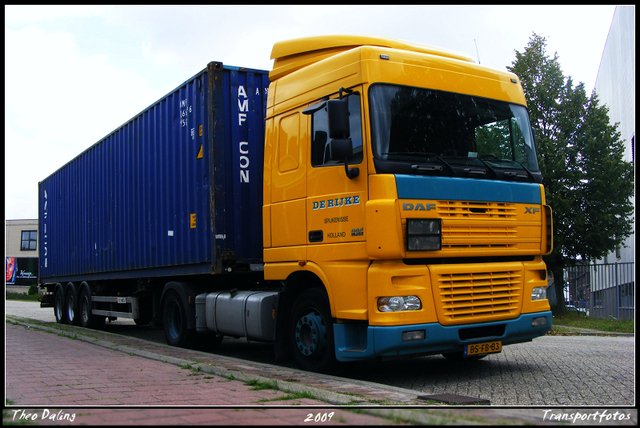 BS-FB-83 Rijke, de - Spijkenisse-border Truck's spotten in Rotterdam 12-9-2009